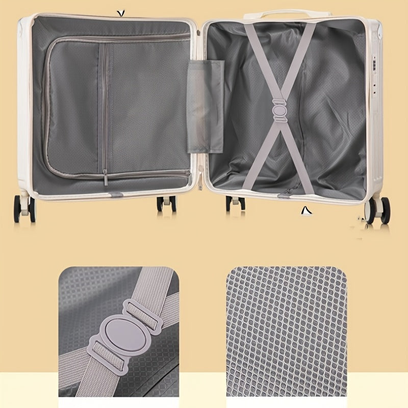 18inch  Suitcase Multifunctional Carry-on Luggage for Men and Women Students Rolling Suitcase 20inch Lightweight Travel Suitcase with Password Lock