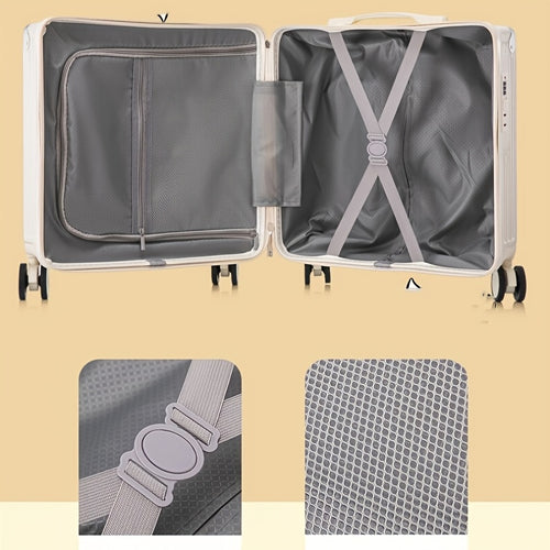 18inch  Suitcase Multifunctional Carry-on Luggage for Men and Women Students Rolling Suitcase 20inch Lightweight Travel Suitcase with Password Lock