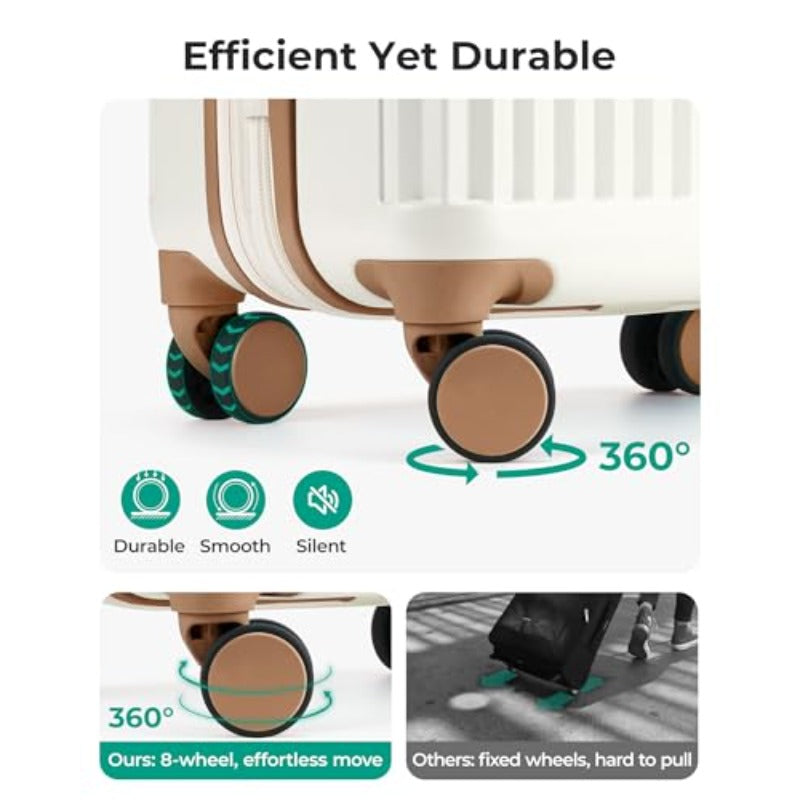 BAGSMART Airline Approved Carry On Luggage with TSA Lock - Expandable 20\