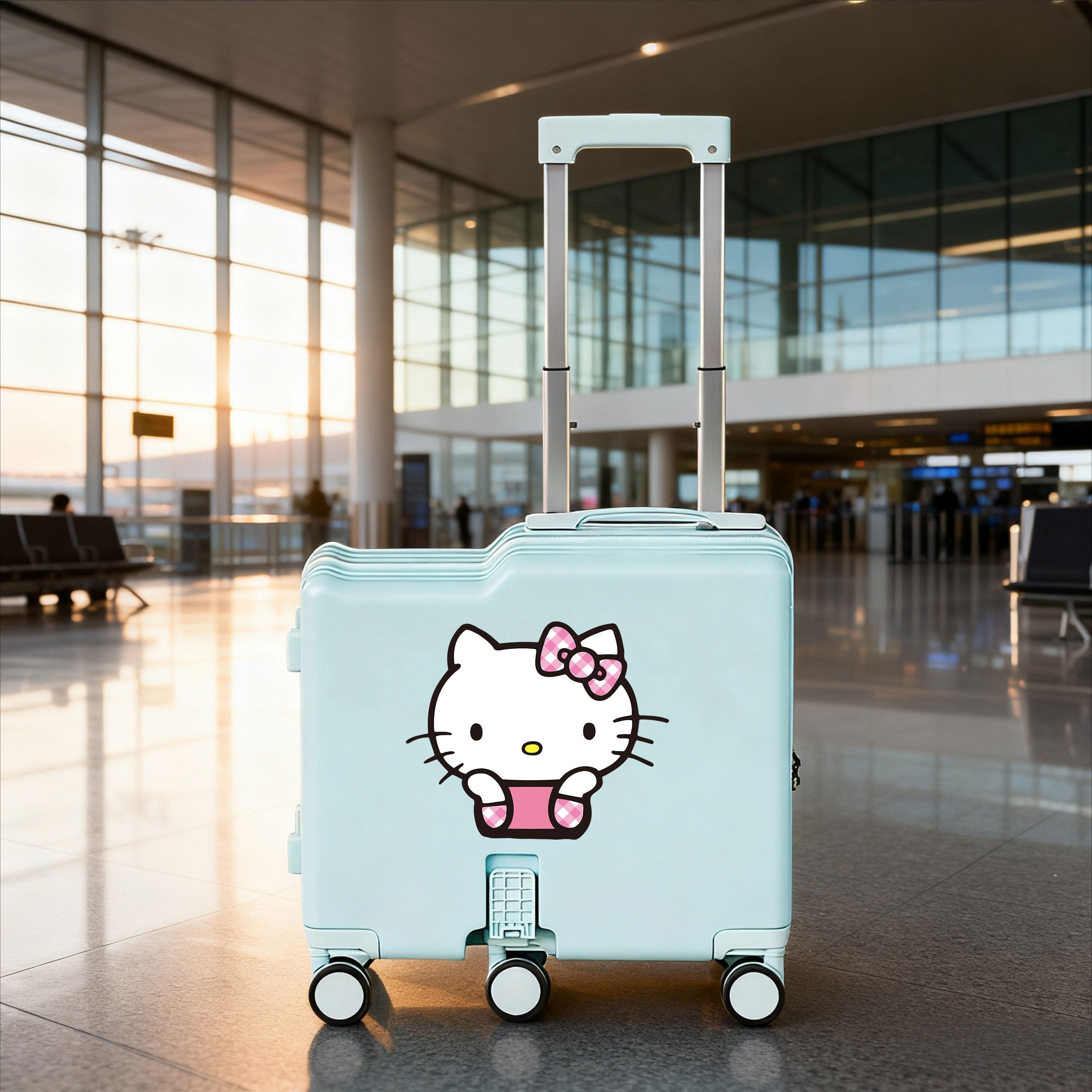 Sanrio Hard-Shell Suitcase | 18-Inch Spinner Wheels, Noise-Free, Multi-Compartment Design, Durable, Portable, Ideal For Business Travel