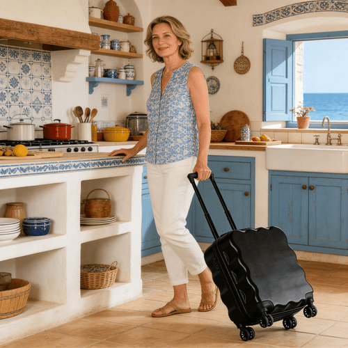 18-inch High-Load Capacity Carry-On Suitcase, New Fresh and Stylish Design, Spinner Wheel Trolley Case, Outdoor Photography Travel Suitcase