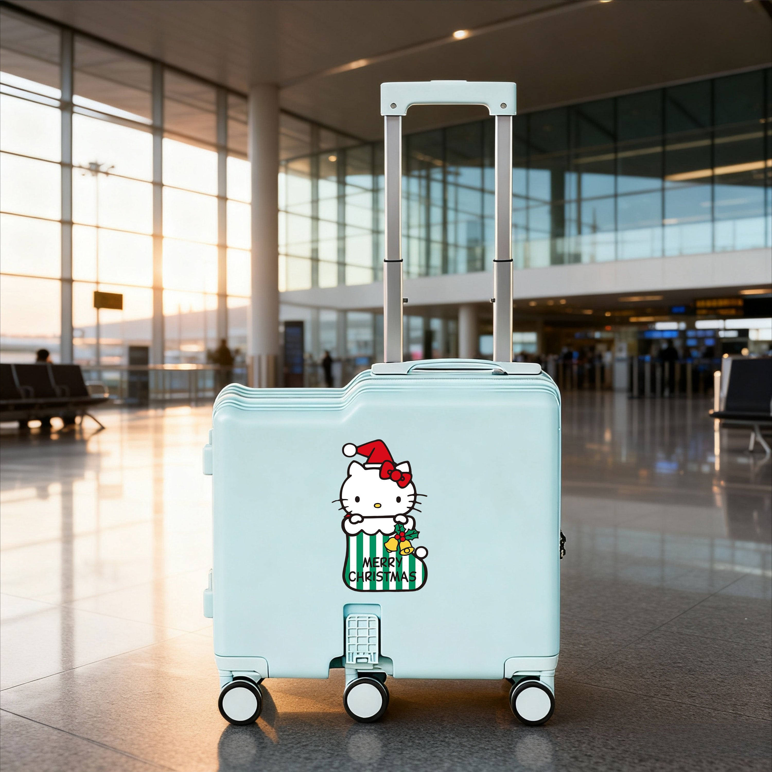 Sanrio Hard-Shell Suitcase | 18-Inch Spinner Wheels, Noise-Free, Multi-Compartment Design, Durable, Portable, Ideal For Business Travel
