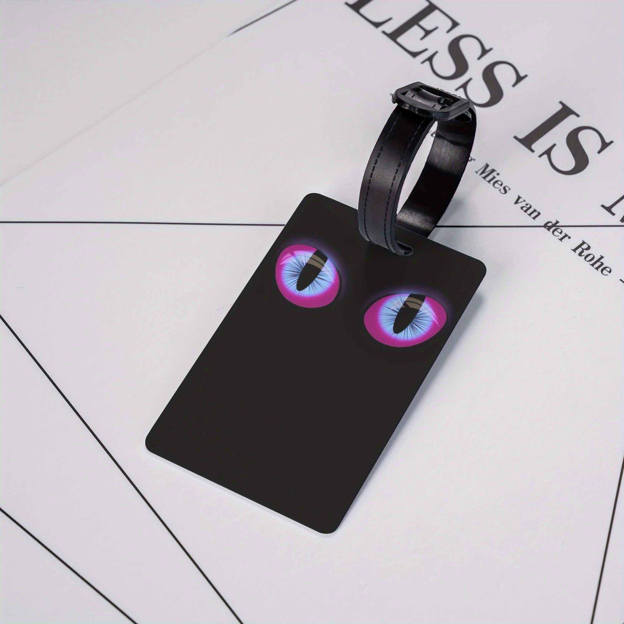 of 4 Luggage Tags Featuring a Cartoon Theme, Stylish And Artistic Elements with Vibrant Colors, Perfect for Identifying Your Bags on a Carnival Cruise, Suitable for Both Men And Women