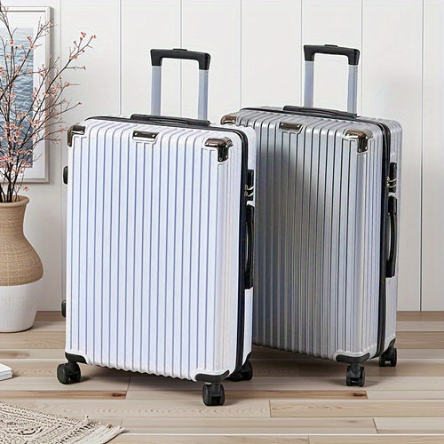 1pc Large Capacity 28-Inch Travel Suitcase for Men and Women, 24-Inch Luggage with Spinner Wheels, 20-Inch Carry-On, Combination Lock, Telescopic Handle, Durable ABS Shell, Iron Pull Handle, Fashionable and Functional Design, Suitcase for Travel