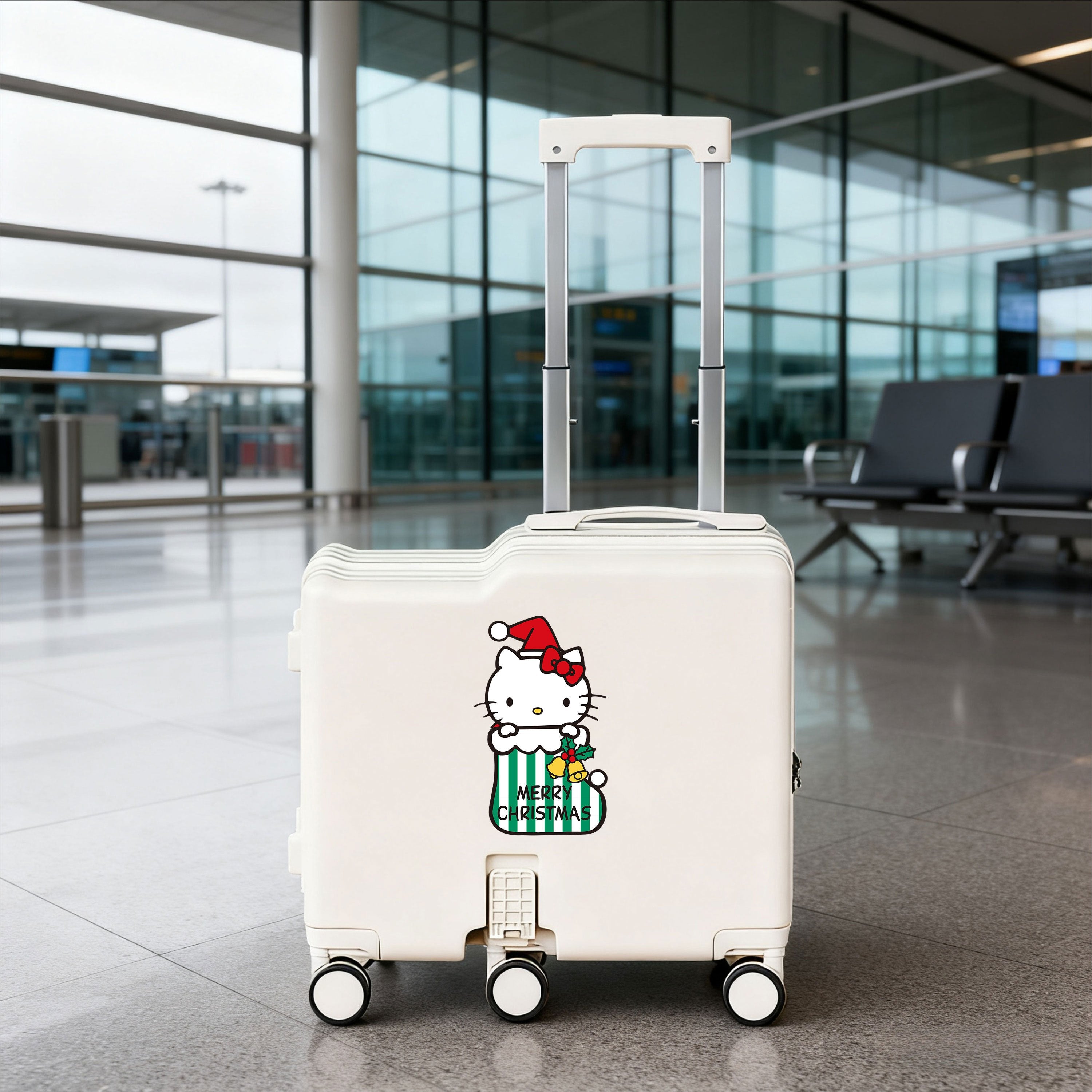 Sanrio Hard-Shell Suitcase | 18-Inch Spinner Wheels, Noise-Free, Multi-Compartment Design, Durable, Portable, Ideal For Business Travel